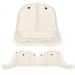 USA Made White-Black Lowstyle Structured Cap