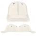 USA Made White-Navy Lowstyle Structured Cap