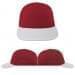 USA Made Red-White Lowstyle Structured Cap
