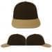 USA Made Black-Khaki Lowstyle Structured Cap