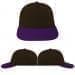 USA Made Black-Purple Lowstyle Structured Cap