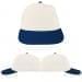 USA Made White-Navy Lowstyle Structured Cap