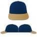 USA Made Navy-Khaki Lowstyle Structured Cap