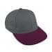 Light Gray Lowstyle Structured-Burgundy Button, Visor