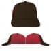 USA Made Black-Red Lowstyle Structured Cap