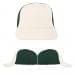 USA Made White-Hunter Green Lowstyle Structured Cap