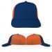 USA Made Navy-Orange Lowstyle Structured Cap
