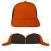USA Made Blaze Orange-Black Lowstyle Structured Cap
