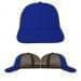 USA Made Royal Blue-Black Lowstyle Structured Cap