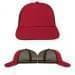 USA Made Red-Black Lowstyle Structured Cap