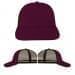 Burgundy-Black Meshback Snapback Lowstyle, Virtual Image