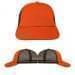 USA Made Orange-Black Lowstyle Structured Cap