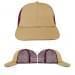 Khaki-Burgundy Meshback Snapback Lowstyle, Virtual Image