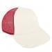 White Lowstyle Structured-Red Back Half