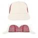 USA Made White-Red Lowstyle Structured Cap