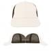 USA Made White-Black Lowstyle Structured Cap