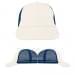 USA Made White-Navy Lowstyle Structured Cap