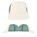 USA Made White-Hunter Green Lowstyle Structured Cap