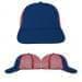 USA Made Navy-Red Lowstyle Structured Cap