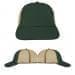 USA Made Hunter Green-Khaki Lowstyle Structured Cap