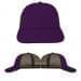 USA Made Purple-Black Lowstyle Structured Cap