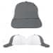 USA Made Light Gray-White Lowstyle Structured Cap