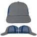 USA Made Light Gray-Navy Lowstyle Structured Cap