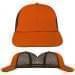 USA Made Blaze Orange-Black Lowstyle Structured Cap
