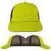 USA Made Safety Green-Black Lowstyle Structured Cap