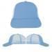 Light Blue-Light Blue Meshback Velcro Lowstyle, Virtual Image