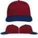 USA Made Red-Navy Prostyle Structured Cap