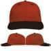 USA Made Orange-Black Prostyle Structured Cap