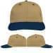 USA Made Khaki-Navy Prostyle Structured Cap