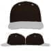 USA Made Black-White Prostyle Structured Cap