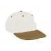 White Prostyle Structured-Khaki Visor, Eyelets
