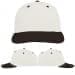 USA Made White-Black Prostyle Structured Cap