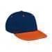 Navy Prostyle Structured-Orange Visor, Eyelets