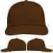 USA Made Brown Prostyle Structured Cap