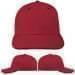 USA Made Red-Black Prostyle Structured Cap