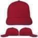 USA Made Red-Navy Prostyle Structured Cap