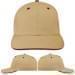 USA Made Khaki-Burgundy Prostyle Structured Cap