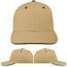 USA Made Khaki-Black Prostyle Structured Cap