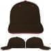 USA Made Black-Red Prostyle Structured Cap