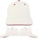 USA Made White-Red Prostyle Structured Cap