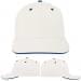 USA Made White-Navy Prostyle Structured Cap