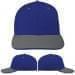 USA Made Royal Blue-Light Gray Prostyle Structured Cap