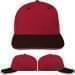 USA Made Red-Black Prostyle Structured Cap