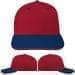 USA Made Red-Navy Prostyle Structured Cap