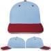 USA Made Light Blue-Red Prostyle Structured Cap