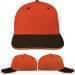 USA Made Orange-Black Prostyle Structured Cap